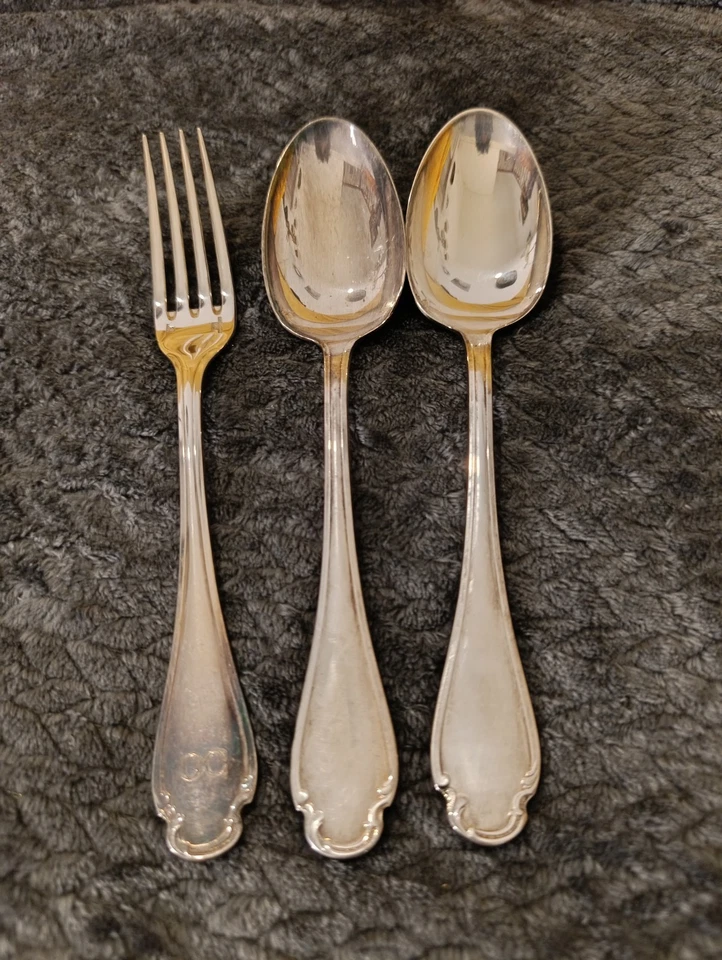 Modèle Pompadour, Christofle, 3 Couverts Neufs - Photo 1/3