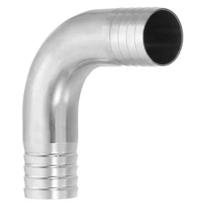 1 Inch Hose Barb Fitting 90 Degree Elbow 304 Stainless Steel - Picture 1 of 7