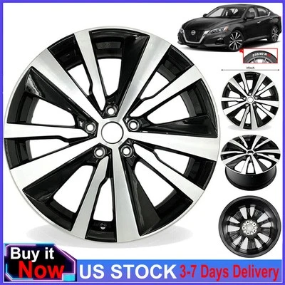 NEW 19X8 INCH MACHINED BLACK ALLOY WHEEL FOR NISSAN ALTIMA 2019-2022 OEM DESIGN Foto 1 de 4