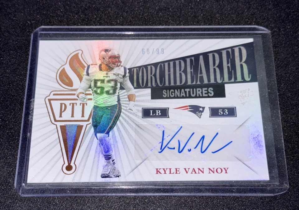 2019 Passing The Torch Kyle Van Noy Torchbearer Signatures Auto /99  - Image 1 of 2