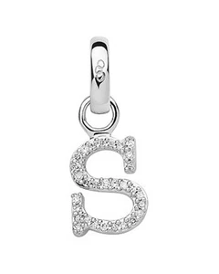 LINKS OF LONDON Alphabet Letter S Diamond Charm Sterling Silver RRP140 NEW - Picture 1 of 1