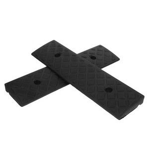 2 Pcs Sidewalk Car Ramp Curb Vehicle Maintenance Ramps Wheelchair - Picture 1 of 12