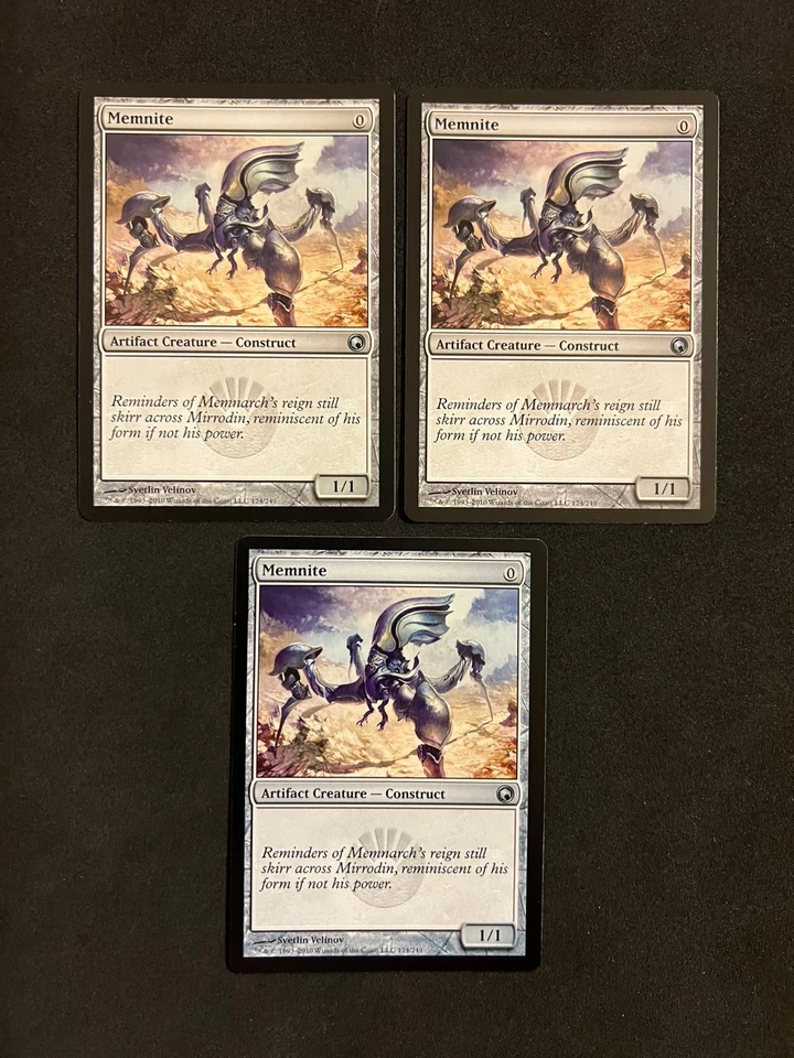 Memnite x3 [Scars of Mirrodin] Magic MTG Cards  LP - Image 1 of 2