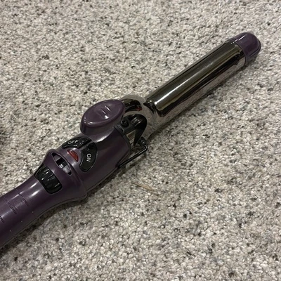 Revlon RVIR1143 Tourmaline Ceramic 1-1/4 Barrel Curling Iron Purple Tested works - Image 1 of 4