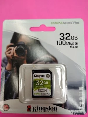 Kingston SD Card Canvas Select Plus Memory Cards 32GB - Image 1 of 3