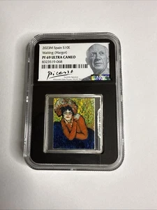 2023M Spain S10E Picasso Waiting (Margot) Silver NGC PF 69 Ultra Cameo * A5 - Picture 1 of 4