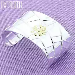 Brazalete Doteffil Plata Esterlina 925 Oro 40mm Araña Moda Joyería - Imagen 1 de 6