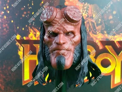 Hot Toys MMS527 Hellboy 2019 película escala 1/6 figura de acción cabeza esculpida solamente  Foto 1 de 4