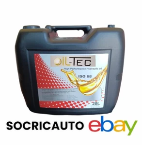 20 Litri Olio Idraulico Iso 68 OIL-TEC HYDRO ISO 68 Antiusura Antischiuma