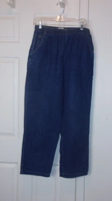 *CALÇA DE CINTURA ELÁSTICA KORET CITY BLUES AZUL MÉDIA JEANS PULL-ON!  Tam 14 - Imagem 1 de 2