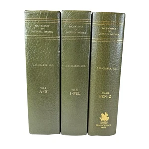 Vol 1 2 3 Dictionary Practical of Materia Medica Books by J.H. Clarke 1977 Book - Picture 1 of 20