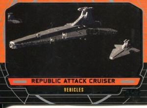 Star Wars Galactic Files Series 1 Base Card #266 Republic Attack Cruiser