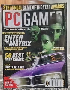 PC GAMER March 2003 Vol. 10 No. 3 magazine ENTER THE MATRIX 9th Annual No Demo - Picture 1 of 7
