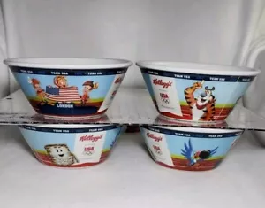 Londra 2012 Kellogg's Team USA Olimpiadi Pubblicità Merch Fun Set 4 Ciotole - Foto 1 di 7