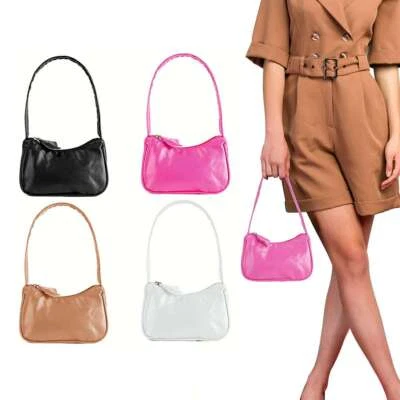 Fashion Underarm Shoulder Bag for Women PU Leather Satchel Crossbody Purse - Imagem 1 de 4