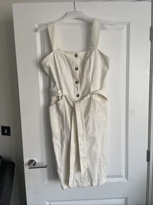 Papaya Pastel Yellow Denim Dress - size 10 - Picture 1 of 1