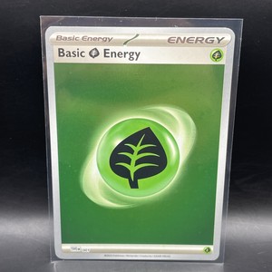 Basic Grass Energy - Pokemon TCG Scarlet & Violet 151 No. 001 - NM - COSMOS HOLO