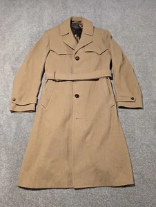 Pendleton Trench Coat Mens 40 Vintage Western Satin Lined Country Traditionals  - Picture 1 of 12