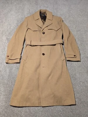 Pendleton Trench Coat Mens 40 Vintage Western Satin Lined Country Traditionals  - Image 1 of 4