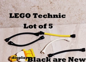 LEGO Technic Ribbed 8.5L Yellow Black White Connector Ends Solid One Color 6211 - Picture 1 of 1