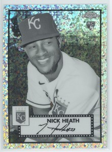 NICK HEATH 2021 TOPPS CHROME PLATINUM ANNIVERSARY ROOKIE B&W DIAMONDS #45 RC