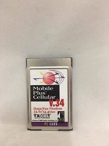 APEX Data Mobile Plus Cellular V.34 Data/Fax Modem 33.6/14.4kbps PC Card - Picture 1 of 2