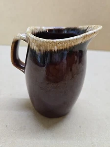 Vintage Hull Pottery Brown Drip Glaze 4.5" Oven Proof USA Creamer Syrup Pitcher - Picture 1 of 4