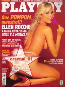 PLAYBOY MAGAZINE BRAZIL # 316 - ELLEN ROCCHE - NOV 2001 - EXC NM - BOMBSHELL - Picture 1 of 1