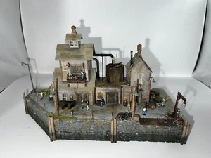 Custom Bars Mills "T.J. Reillys" N scale diorama scene waterfront custom made - Picture 1 of 6