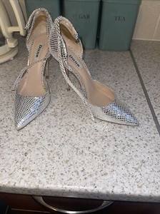dune silver sandals sale