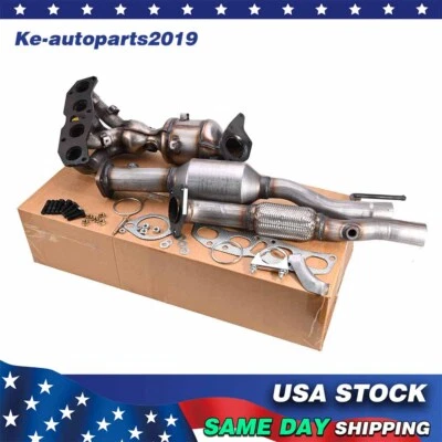 Front and Rear Manifold Catalytic Converter For 2007-2016 Nissan Altima 2.5L EPA - Image 1 of 4