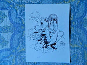 Howard the Duck & Beverly Switzler Drawing by Steve Leialoha - Picture 1 of 5