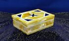 Yellow Mother of Pearl Random Work Trinket Box with Royal Look Rectangle Gift
