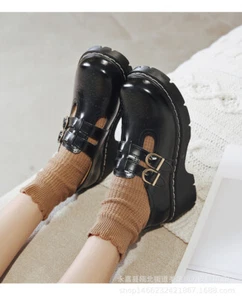 NewWomens Lolita Round Toe Flat Ankle Strap Casual Platform Shoes School JK Pump - Picture 1 of 21