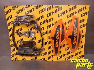 Can Am Orange Crush Wind Deflector Hand Guard Kit w/ Mounting Kit Wrap Around - Picture 1 of 5