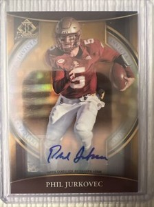 2022 Bowman University Chrome Bowman Invicta Auto Orange #BI-5 Phil Jurkovec /25