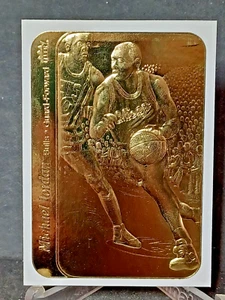 MICHAEL JORDAN 1986 Fleer ROOKIE STICKER 23KT Gold Card Sculptured White Border - Picture 1 of 2