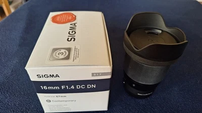 Sigma AF 16mm f/1,4 DC DN Canon EF-Mount Weitwinkel-Objektiv - Schwarz (402655) - Bild 1 von 4
