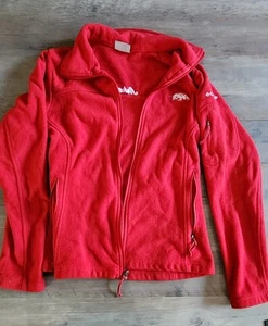Red Razorback/Hogs Columbia Fleece Jacket Size M NCAA, SEC - Picture 1 of 4
