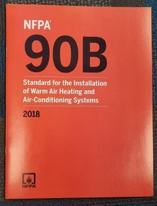 NFPA 90B 2018 Standard for Installation of Warm Air Heating Air Conditioning - Foto 1 di 2