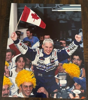 Jacques Villeneuve signed F1 Racing Renault Williams 11X14 photo JSA COA PROOF - Image 1 of 4
