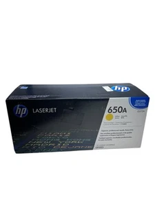🔥New HP 650A CE272A Yellow Print Cartridge Hp Laserjet Enterprise Sealed Box - Afbeelding 1 van 5