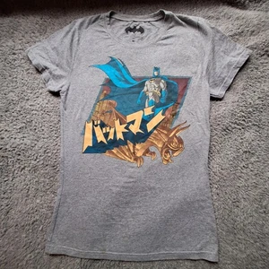 Batman Shirt Yout Medium Gray DC Comics Superhero Graphic Tee Movie Cotton Blend - Picture 1 of 8