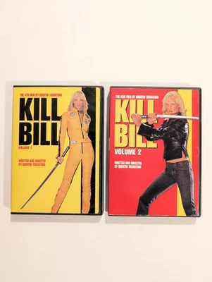 Lot Kill Bill Volume 1 and Volume 2 (DVD 2003/2004) Uma Thurman Tarantino - Image 1 of 4