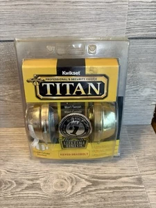 KWIKSET TITAN DOUBLE CYLINDER DEADBOLT BRASS LIFETIME WARRANTY GRADE 2 NEW 🔥 - Picture 1 of 5