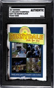 Inkworks Buffy the Vampire Slayer 2007 décimo aniversario Sunnydale guía de bolsillo - Imagen 1 de 2