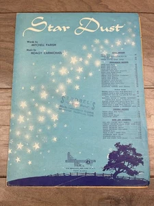 Star Dust Sheet Music 1947 Mills Music Inc. Vintage Classic Pop - Picture 1 of 4