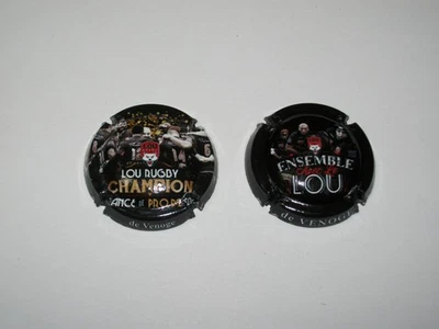 Capsules de champagne DE VENOGE  Rugby LOU CHAMPION ( ref 214 g - 214 e ) - Photo 1/2