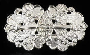 Sterling Silver Nurses Belt Buckle, Torch of Knowledge, Birmingham 1972 - Picture 1 of 14