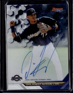 2016 Bowman's Best Orlando Arcia Prospect Auto #B16-OAR - Picture 1 of 2